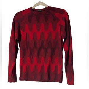 David Cline Red and Black Patterned Shirt